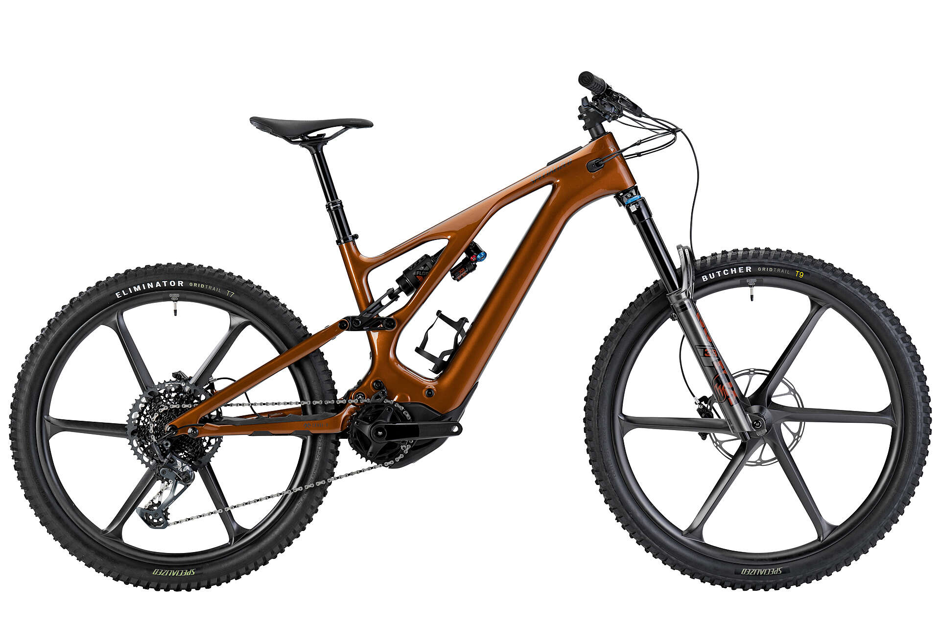 Kupferbraunes Specialized Levo Expert Bike Seitenansicht